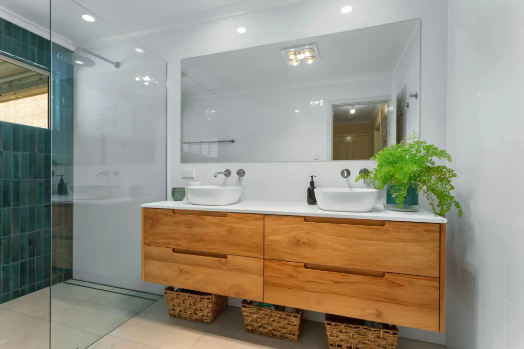 White Flat Road — Bathroom project photo — Port Lincoln Tiles & Pavers