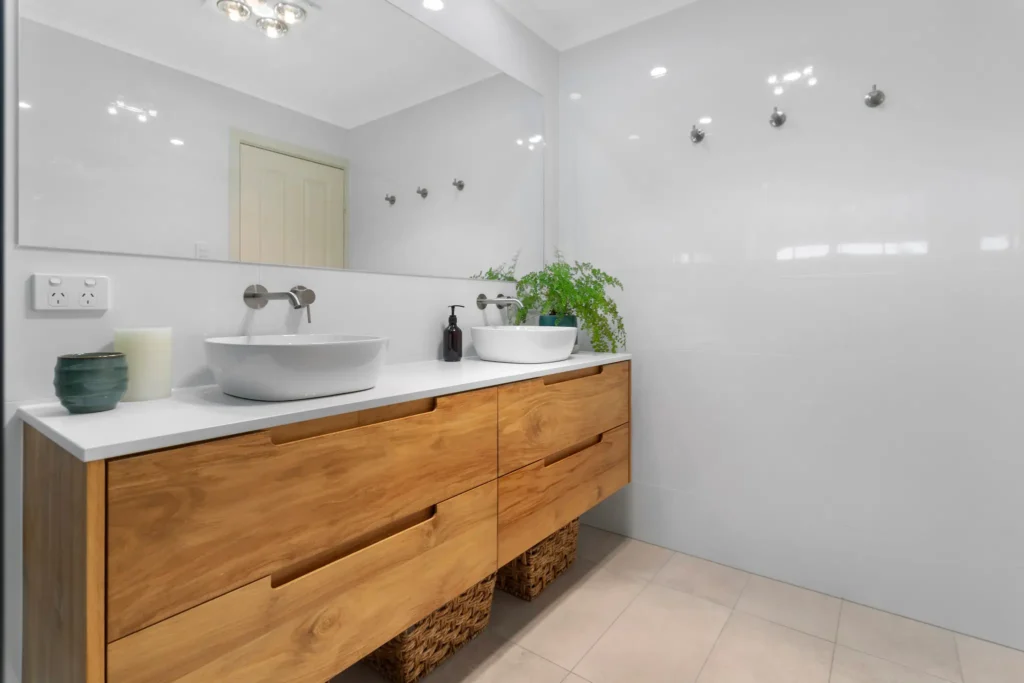 White Flat Road — Bathroom project photo — Port Lincoln Tiles & Pavers